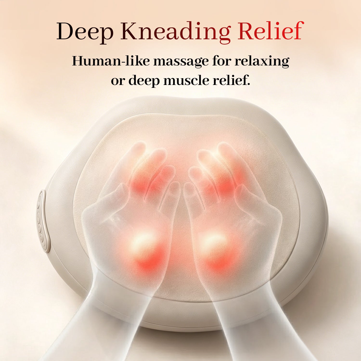Yoeyou 3D Roller Heat Massage Pillow