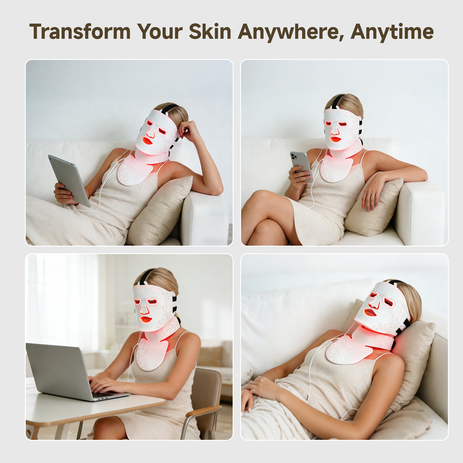 YOEYOU LED Light Therapy Mask