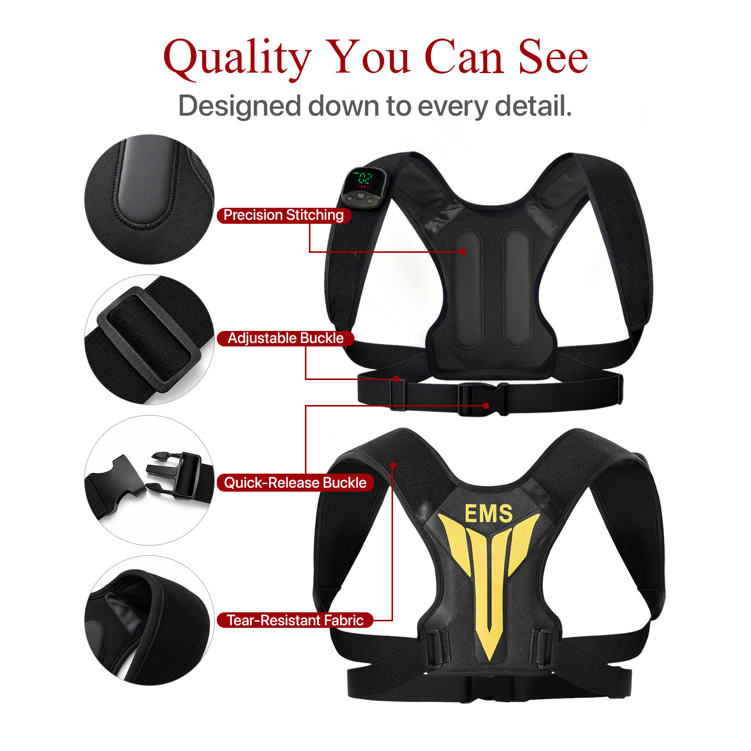 Yoeyou EMS Back Toning Belt