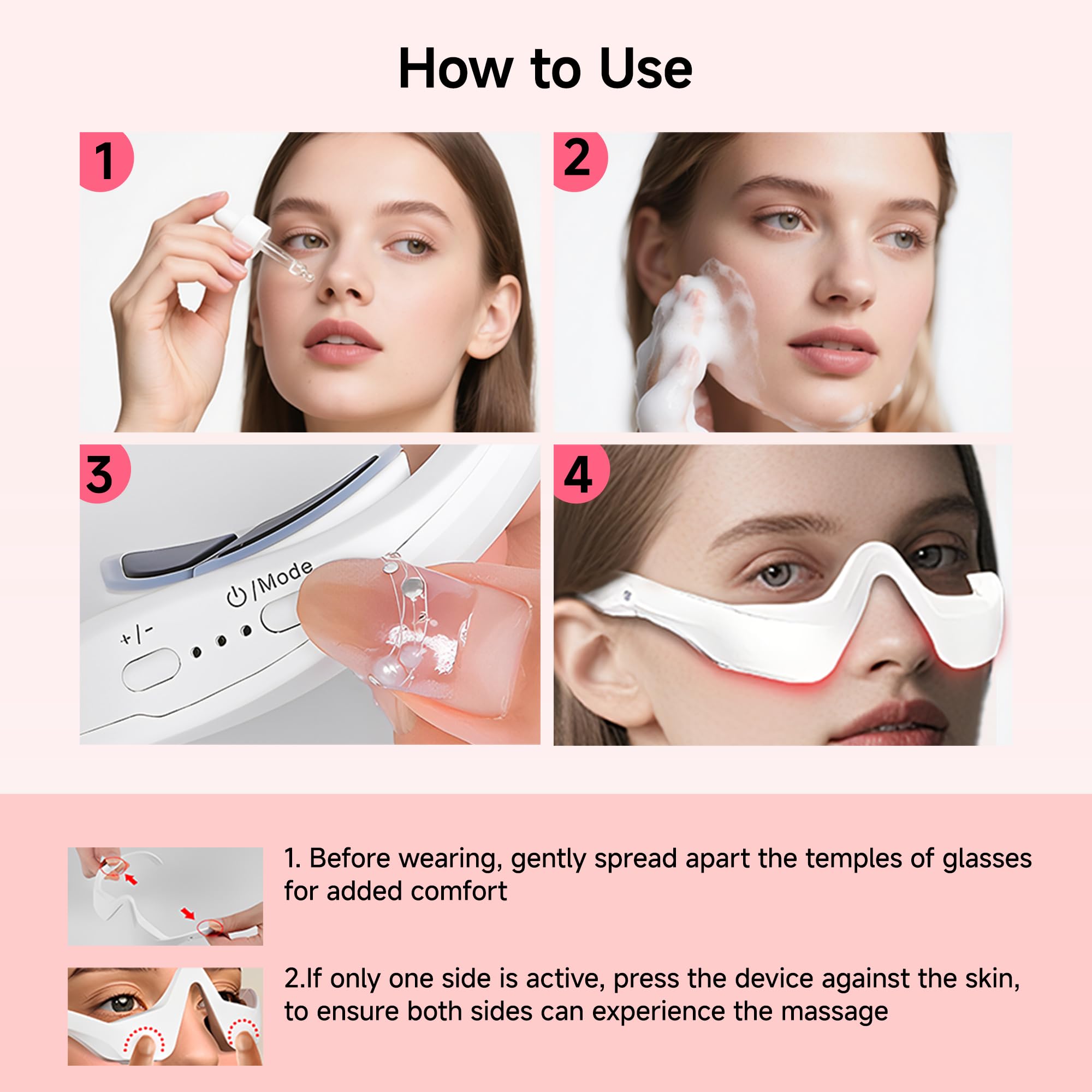 YOEYOU LED Light Therapy Eye Massager