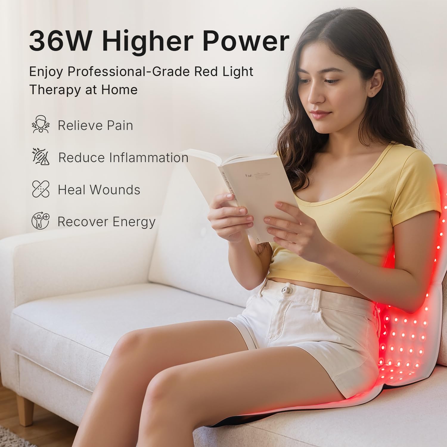 YOEYOU Red Light Therapy Pad for Body