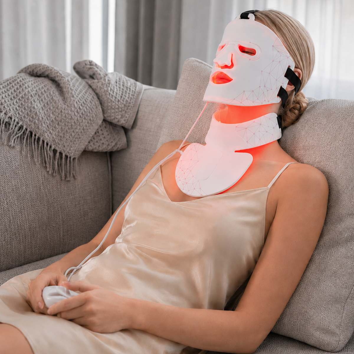 Yoeyou Pro 850nm LED Face and Neck Mask
