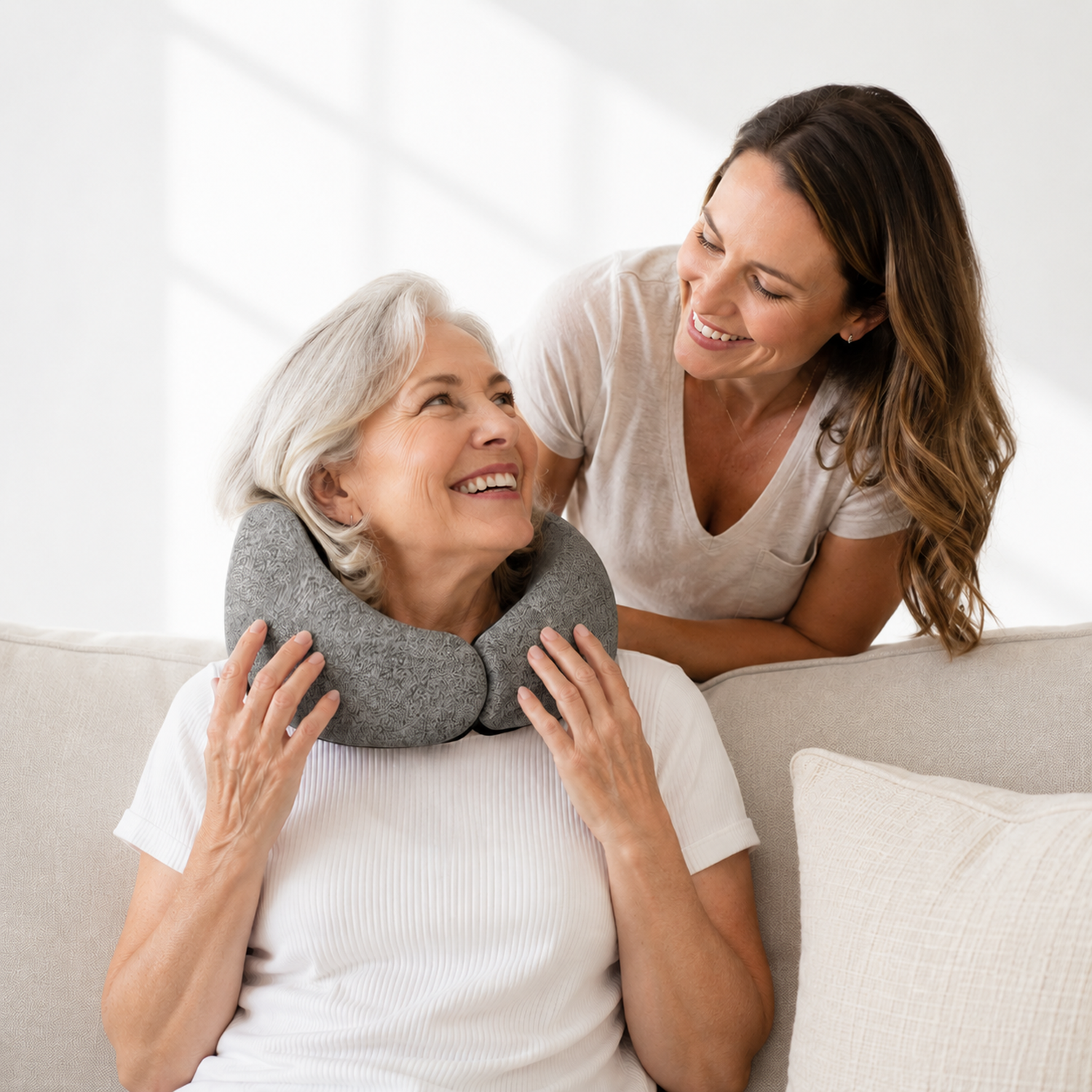 Yoeyou EMS Heated Neck Massager Pillow