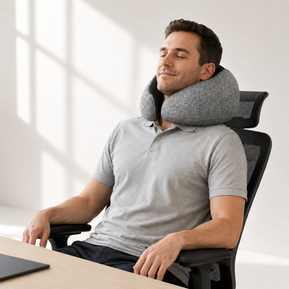 Yoeyou EMS Heated Neck Massager Pillow