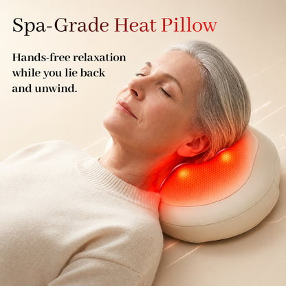 Yoeyou 3D Roller Heat Massage Pillow