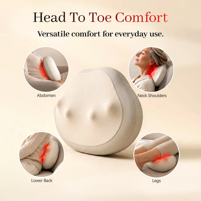 Yoeyou 3D Roller Heat Massage Pillow
