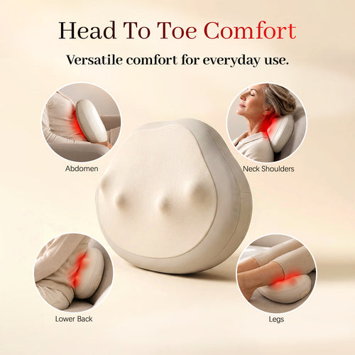 Yoeyou 3D Roller Heat Massage Pillow