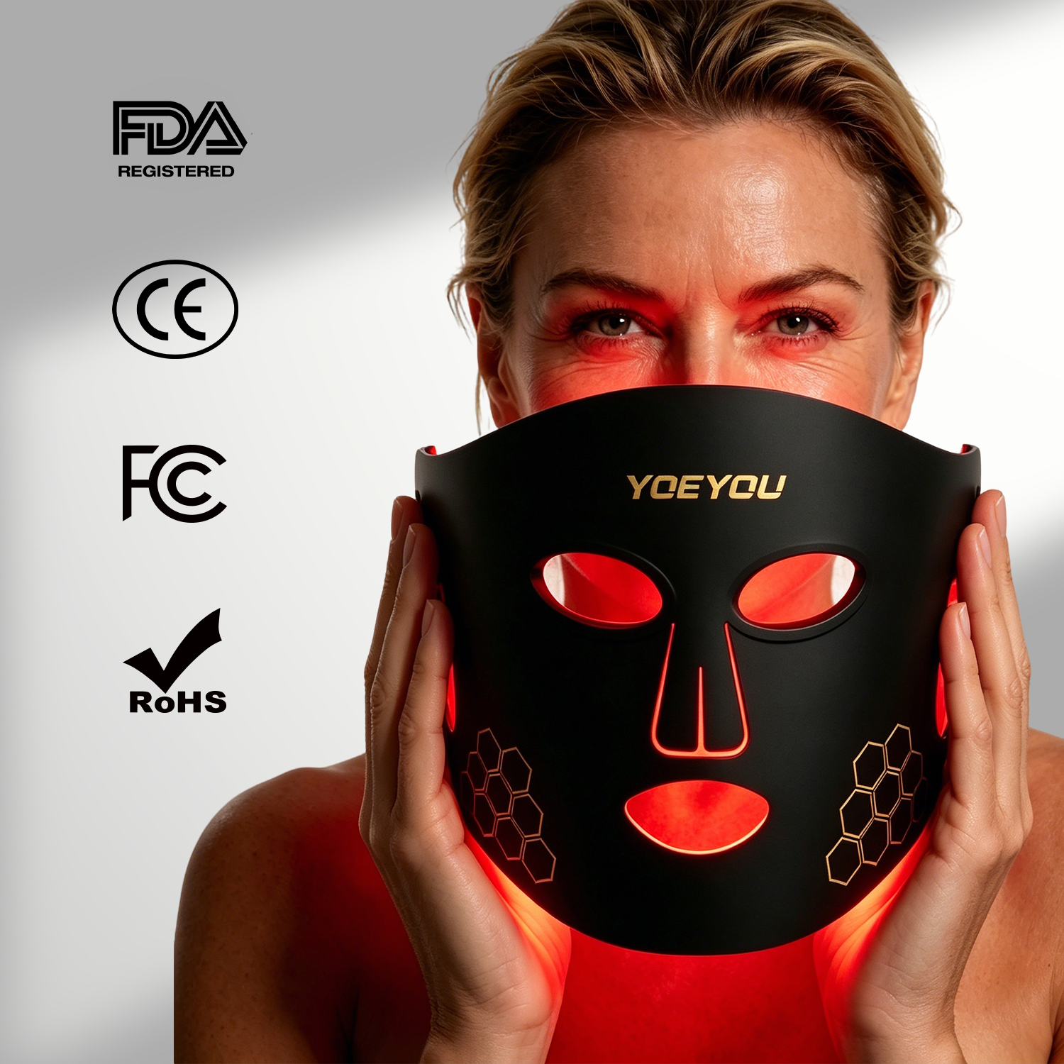 Yoeyou LED Red Light Therapy Mask