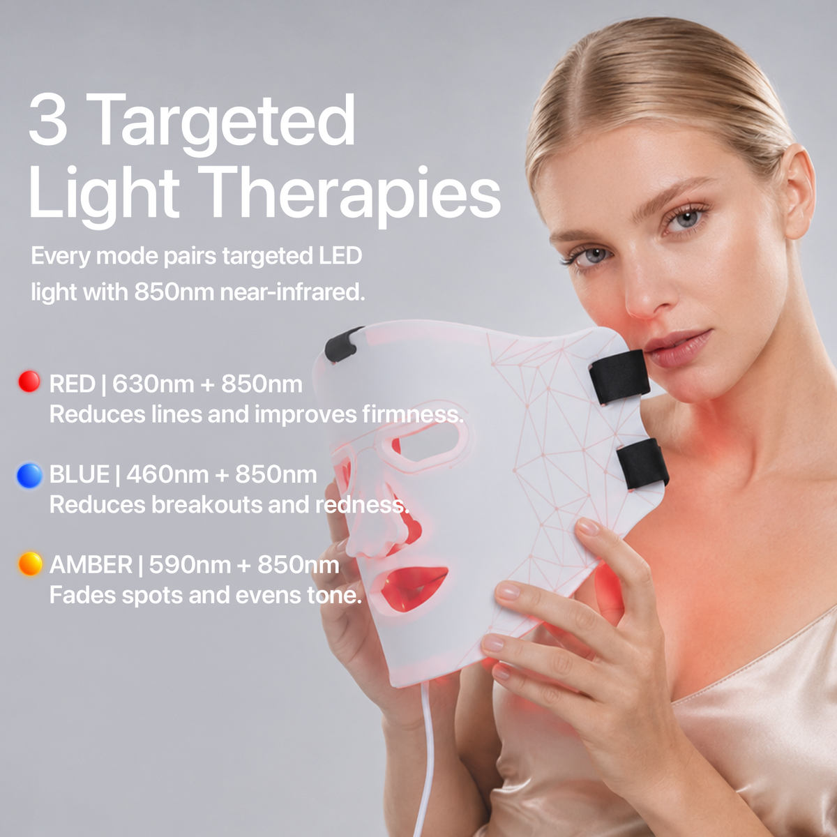 Yoeyou Pro 850nm LED Face and Neck Mask