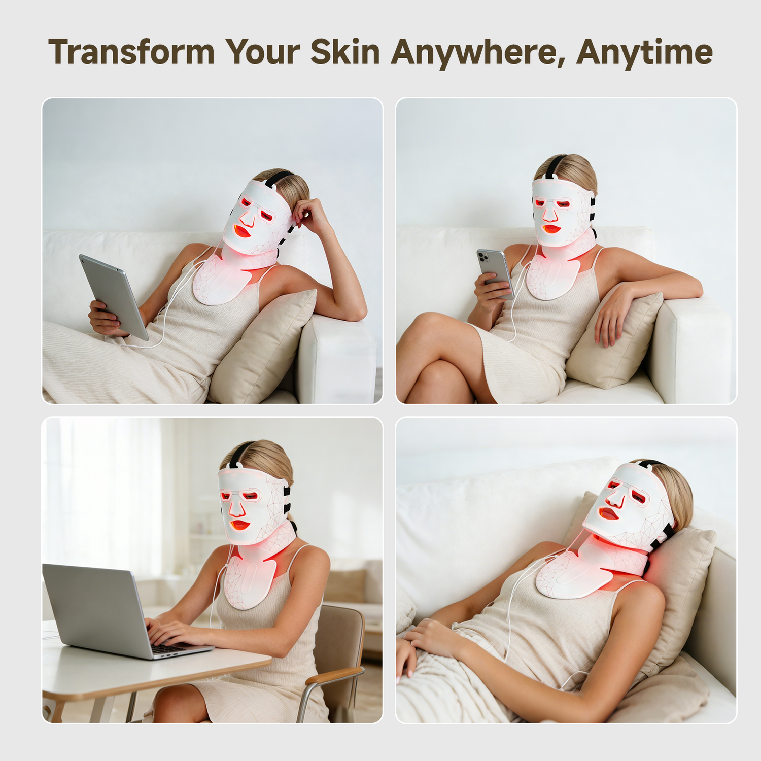 YOEYOU LED Light Therapy Mask