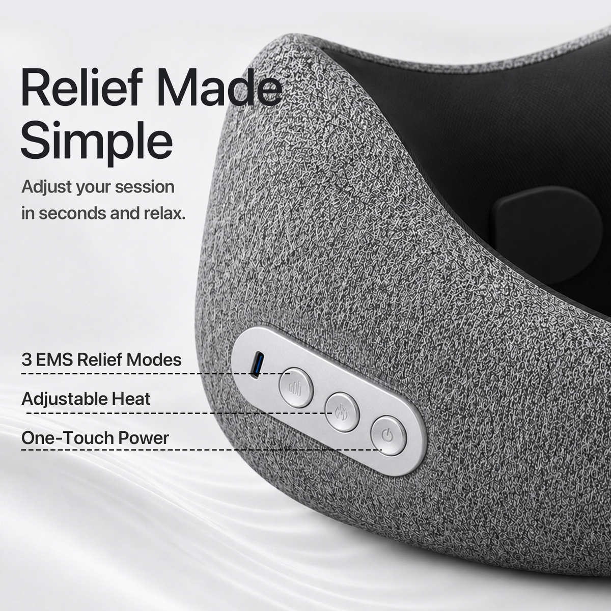 Yoeyou EMS Travel Neck Pillow