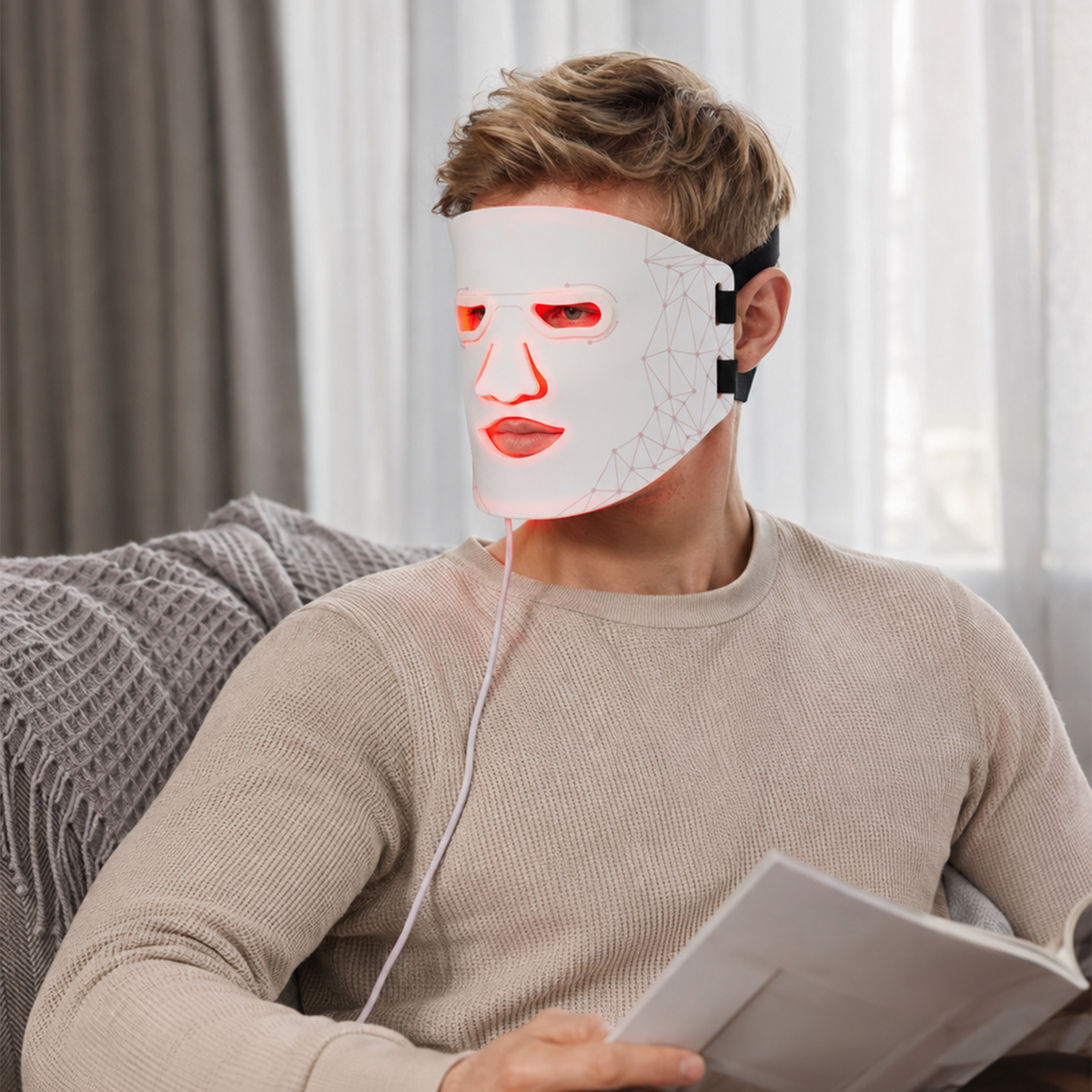 Yoeyou Pro 850nm LED Face and Neck Mask