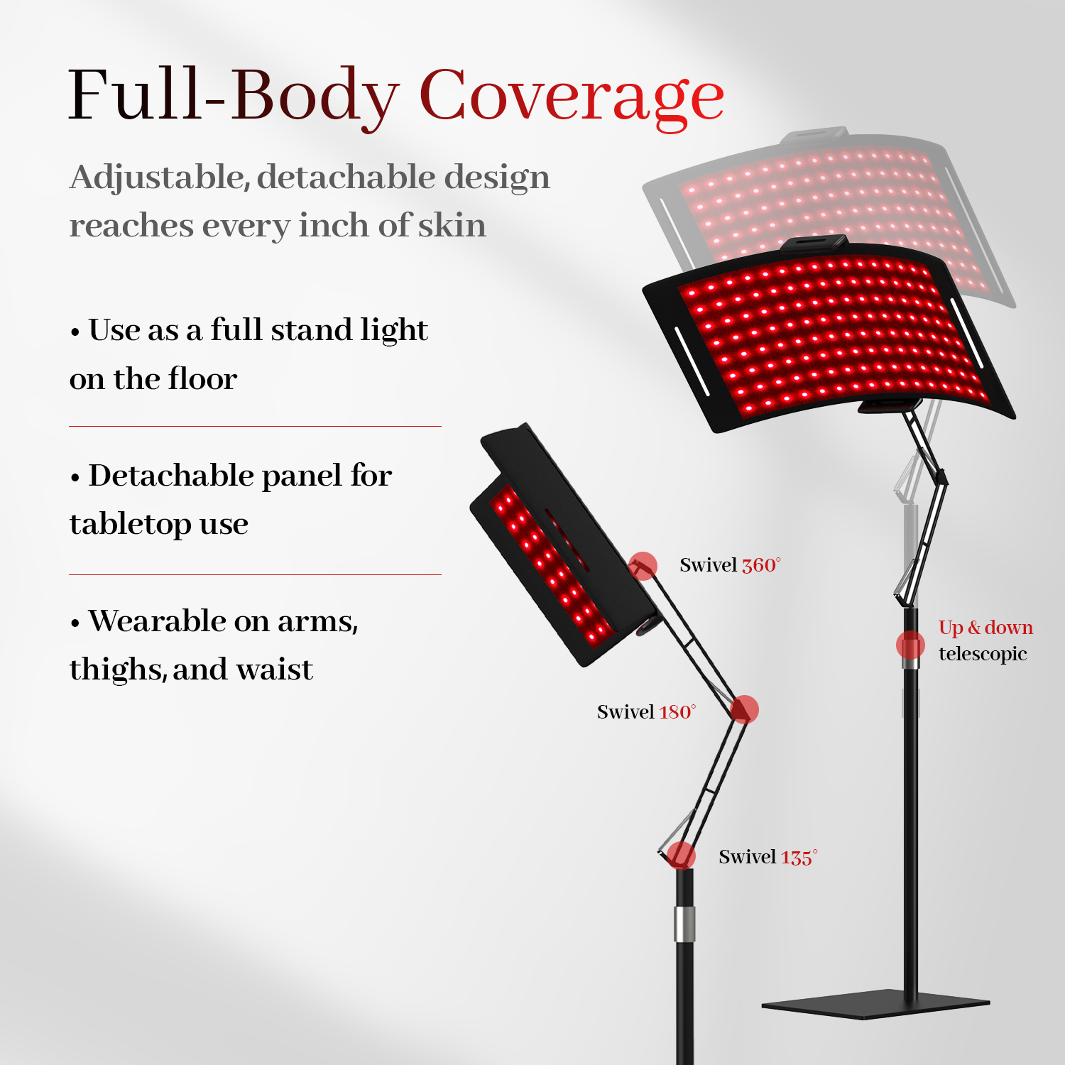 Yoeyou Body | Red Light Therapy Stand Lamp