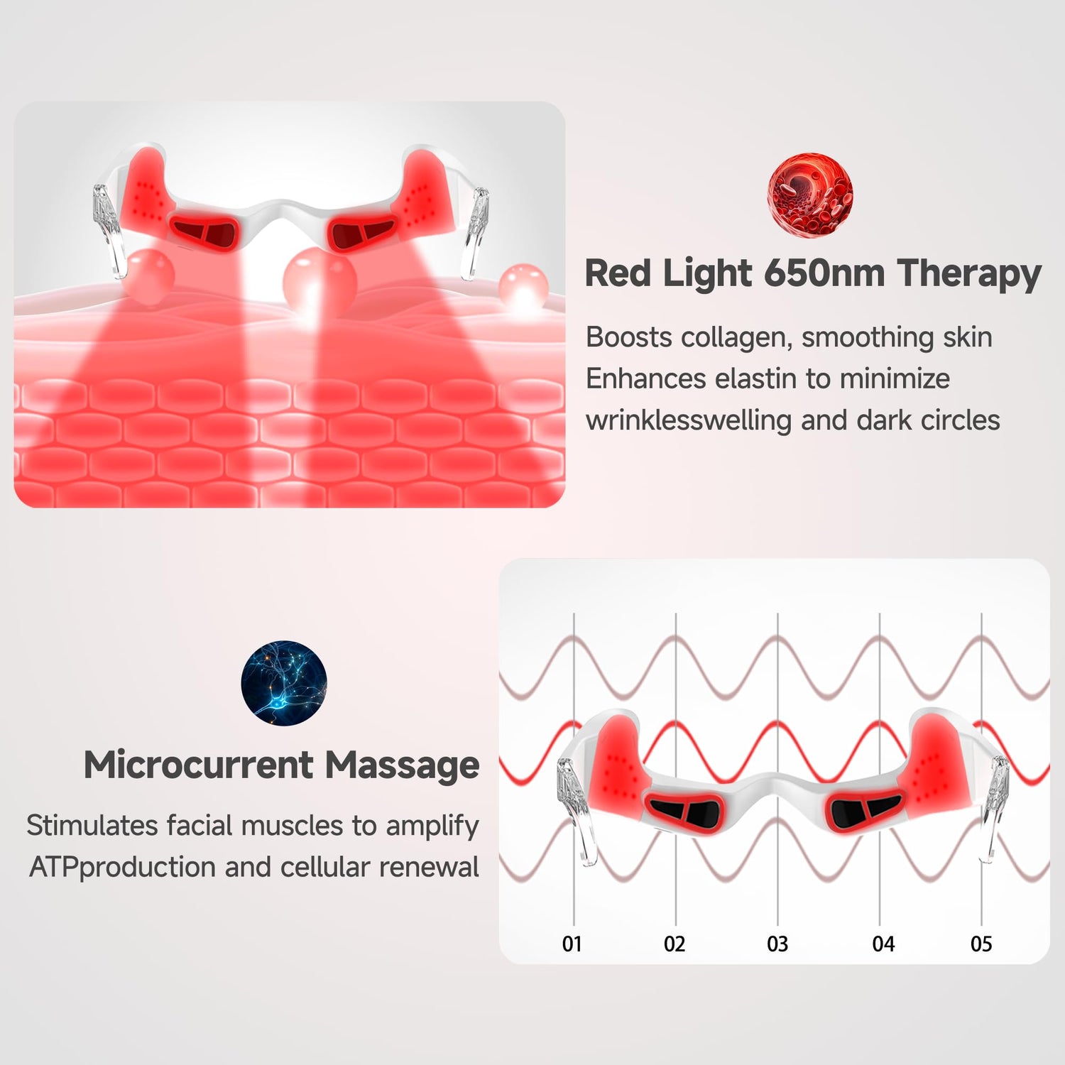 Yoeyou Red Light Therapy Eye Massager