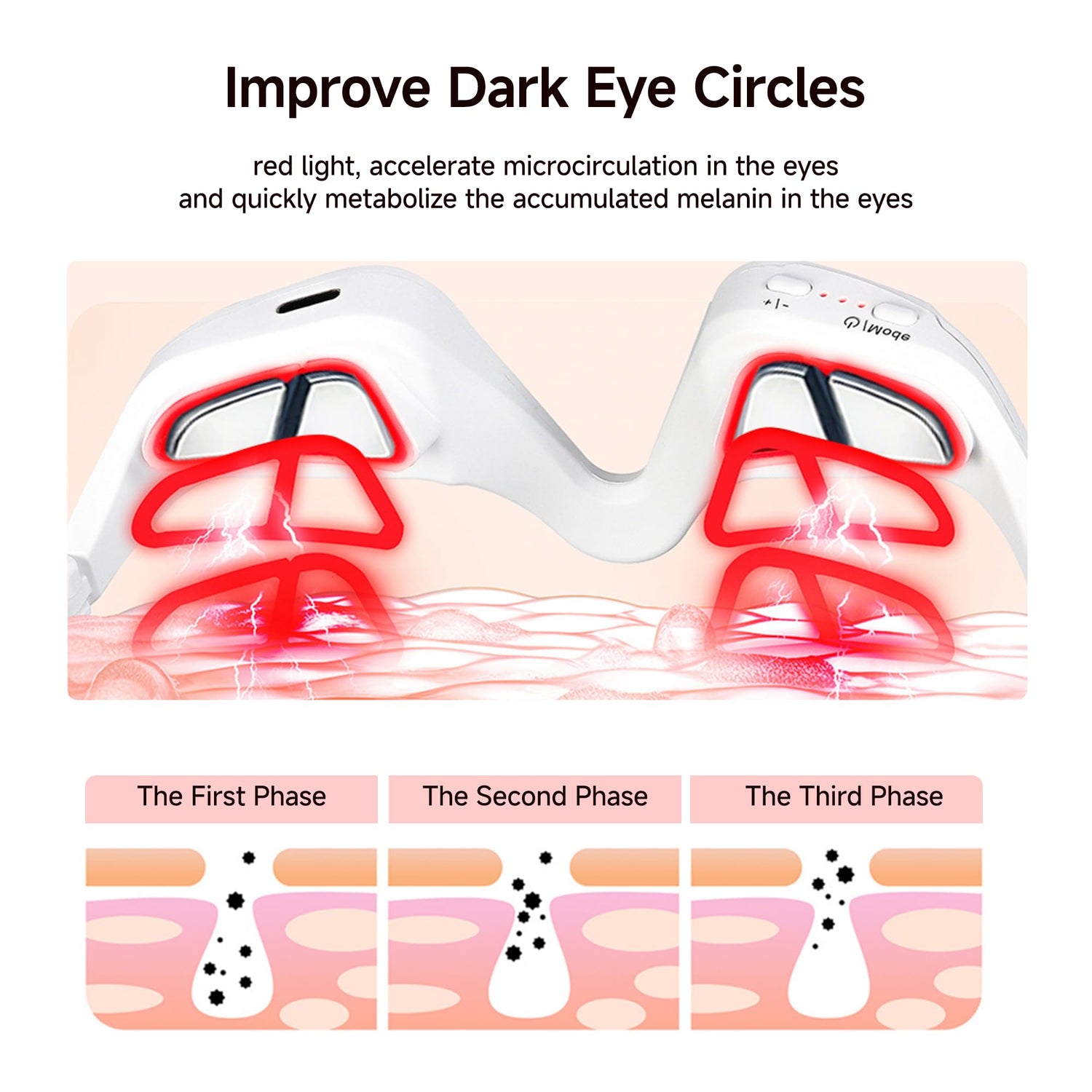 YOEYOU LED Light Therapy Eye Massager