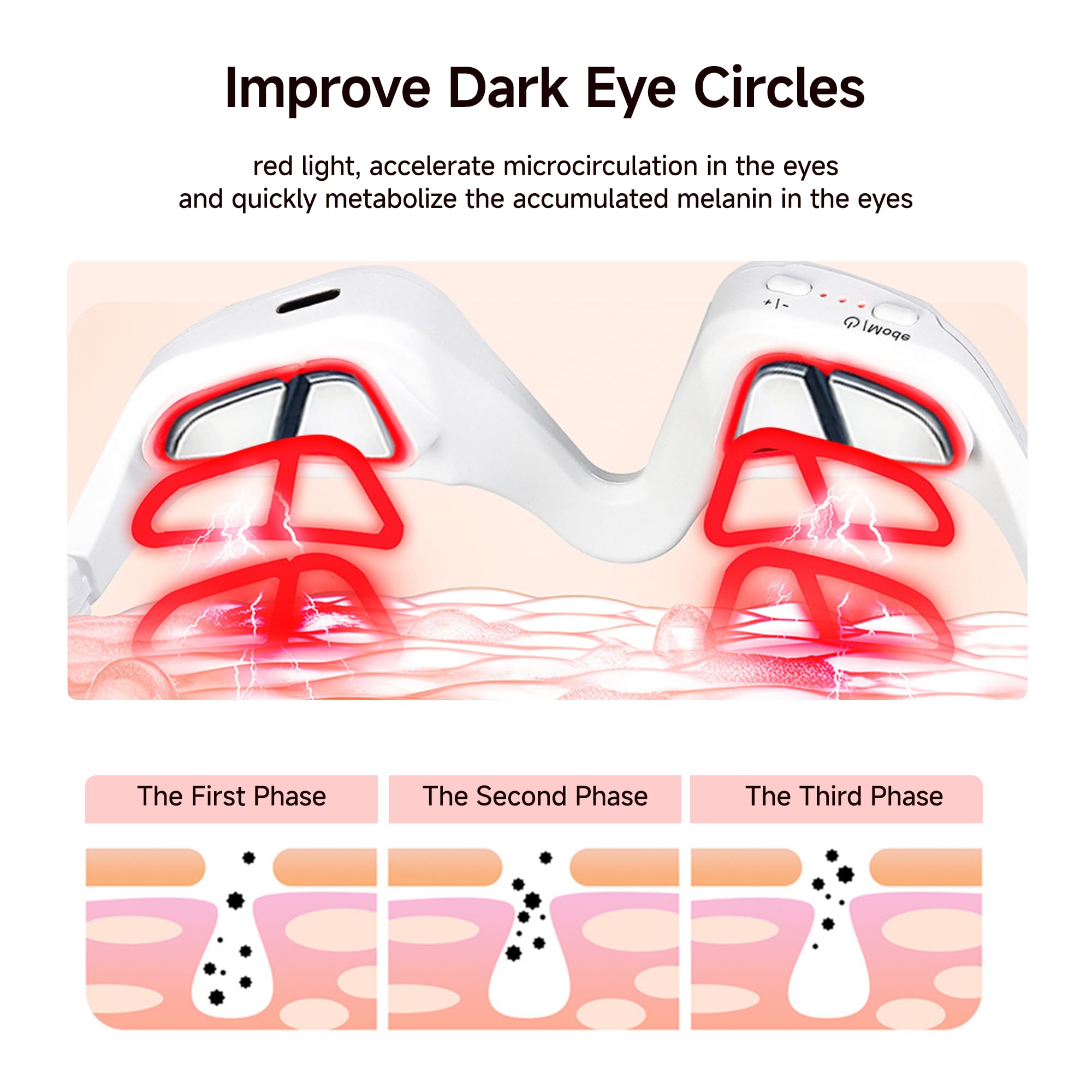 YOEYOU LED Light Therapy Eye Massager