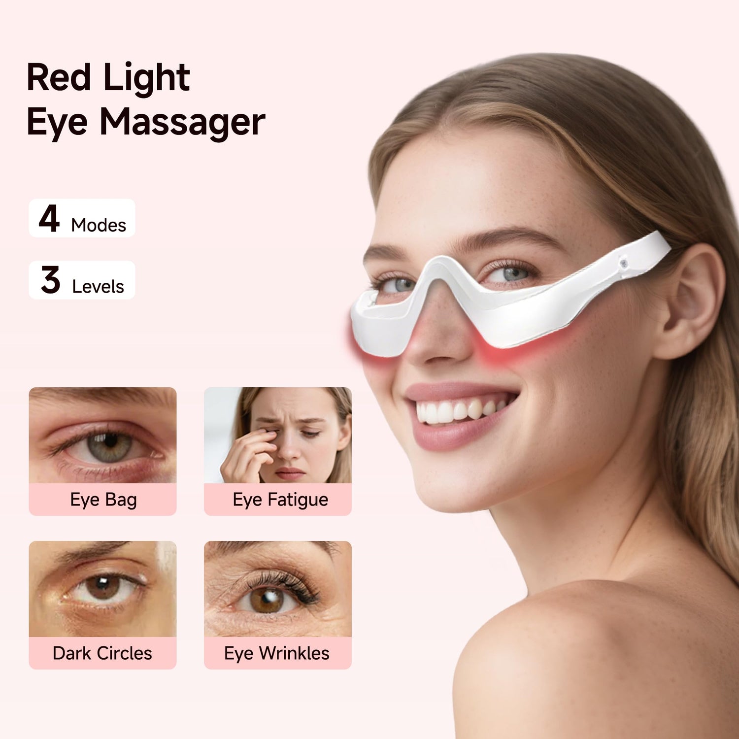 YOEYOU LED Light Therapy Eye Massager